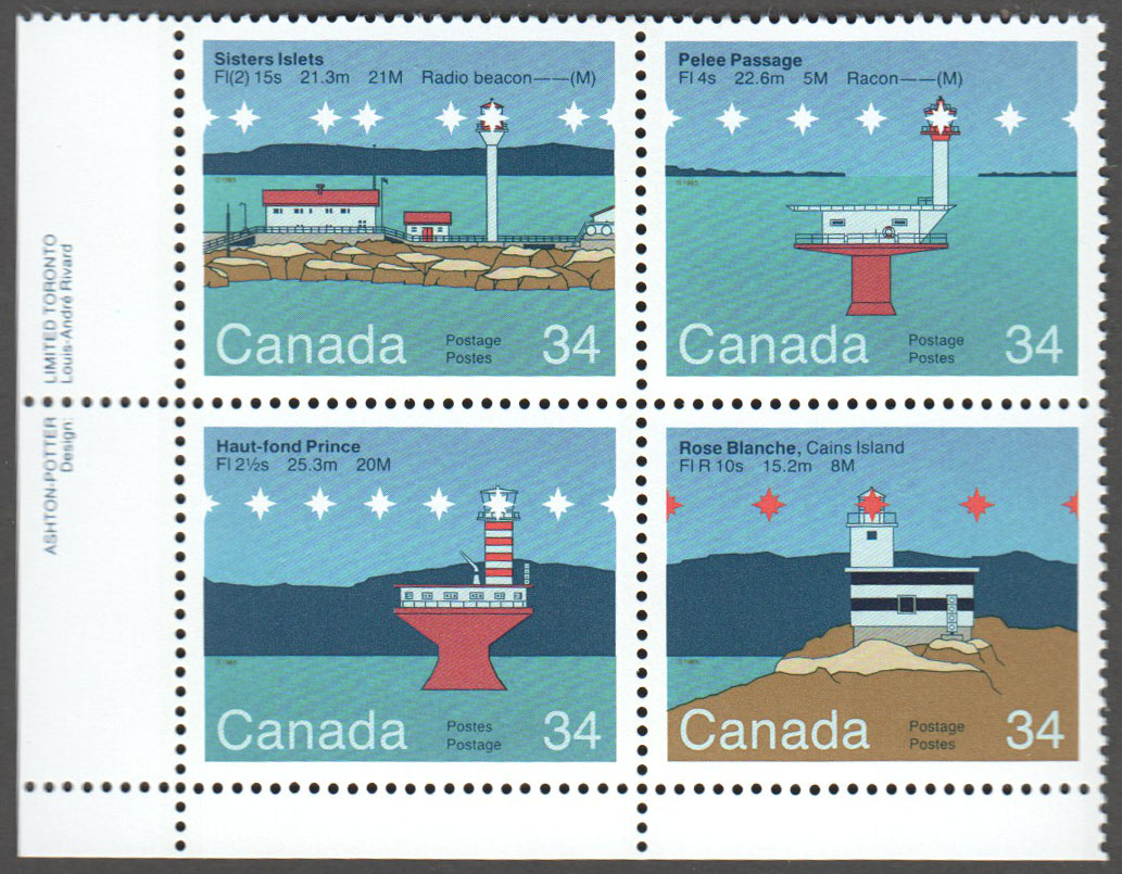 Canada Scott 1066a MNH PB LL (A10-9) - Click Image to Close